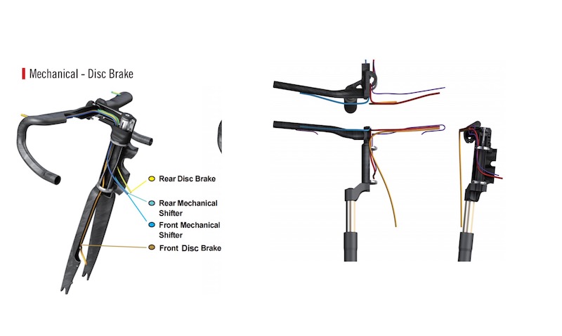 cuadro de bicicleta eléctrica con freno de disco mecánico