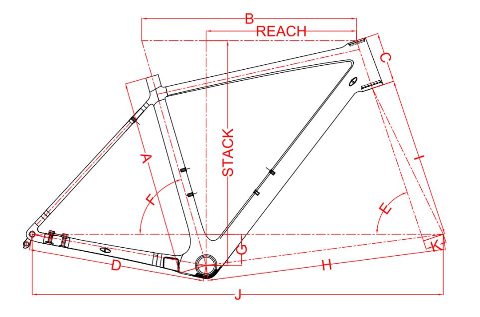 Cuadro de grava de carbono