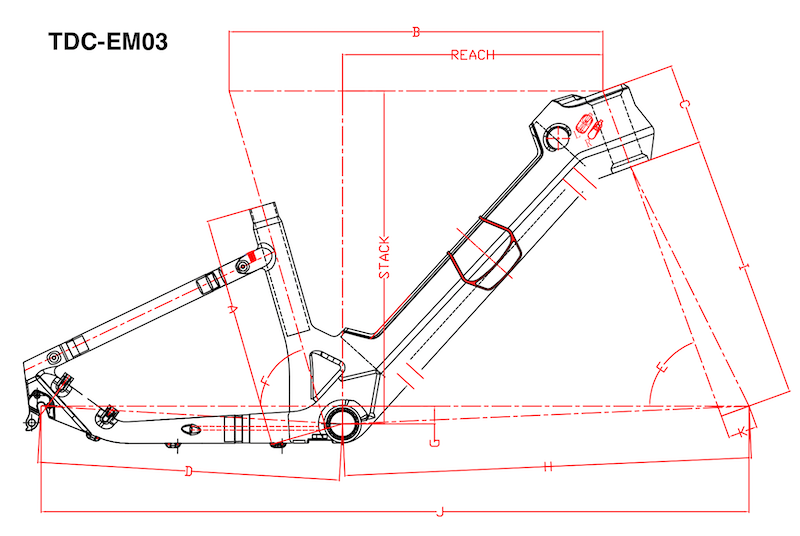 cuadro de bicicleta mtb e