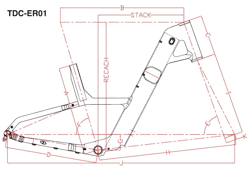 Cuadro de fibra de carbono para bicicleta de carretera urbana