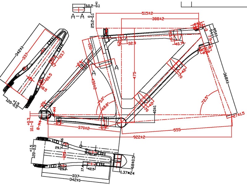 Dibujo 3D para cuadro de ciclismo en pista