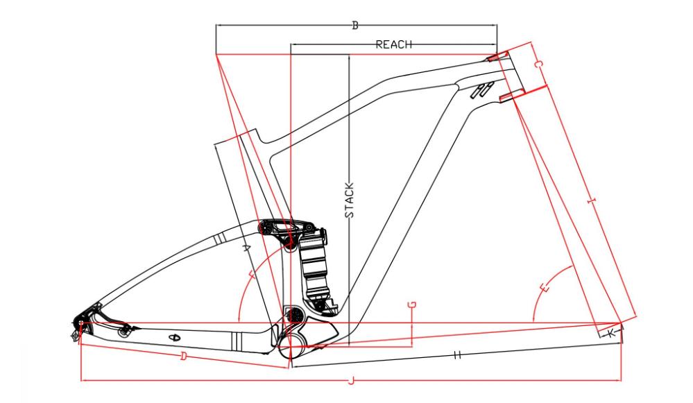 Cuadro de bicicleta de suspensión total