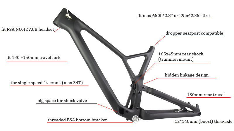 Colocación de accesorios Cuadro de bicicleta de montaña Trail