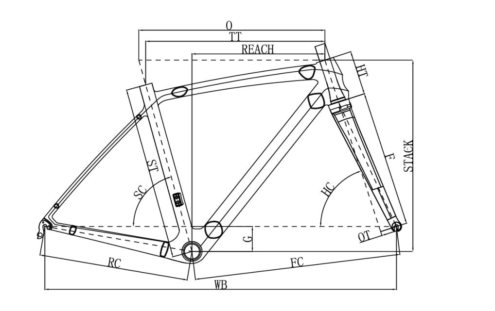 Cuadros de bicicleta de fibra de carbono