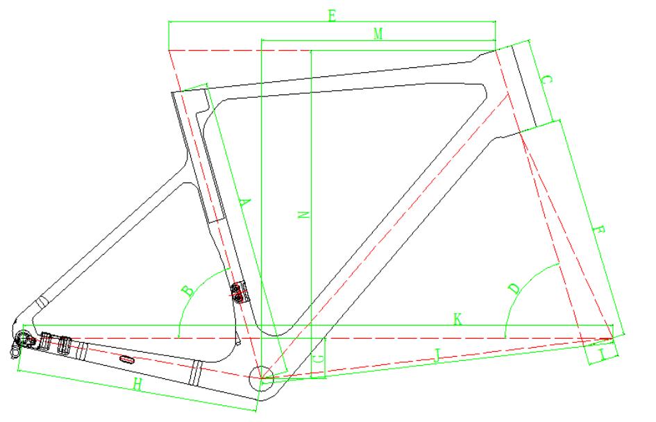 cuadro de bicicleta de carretera