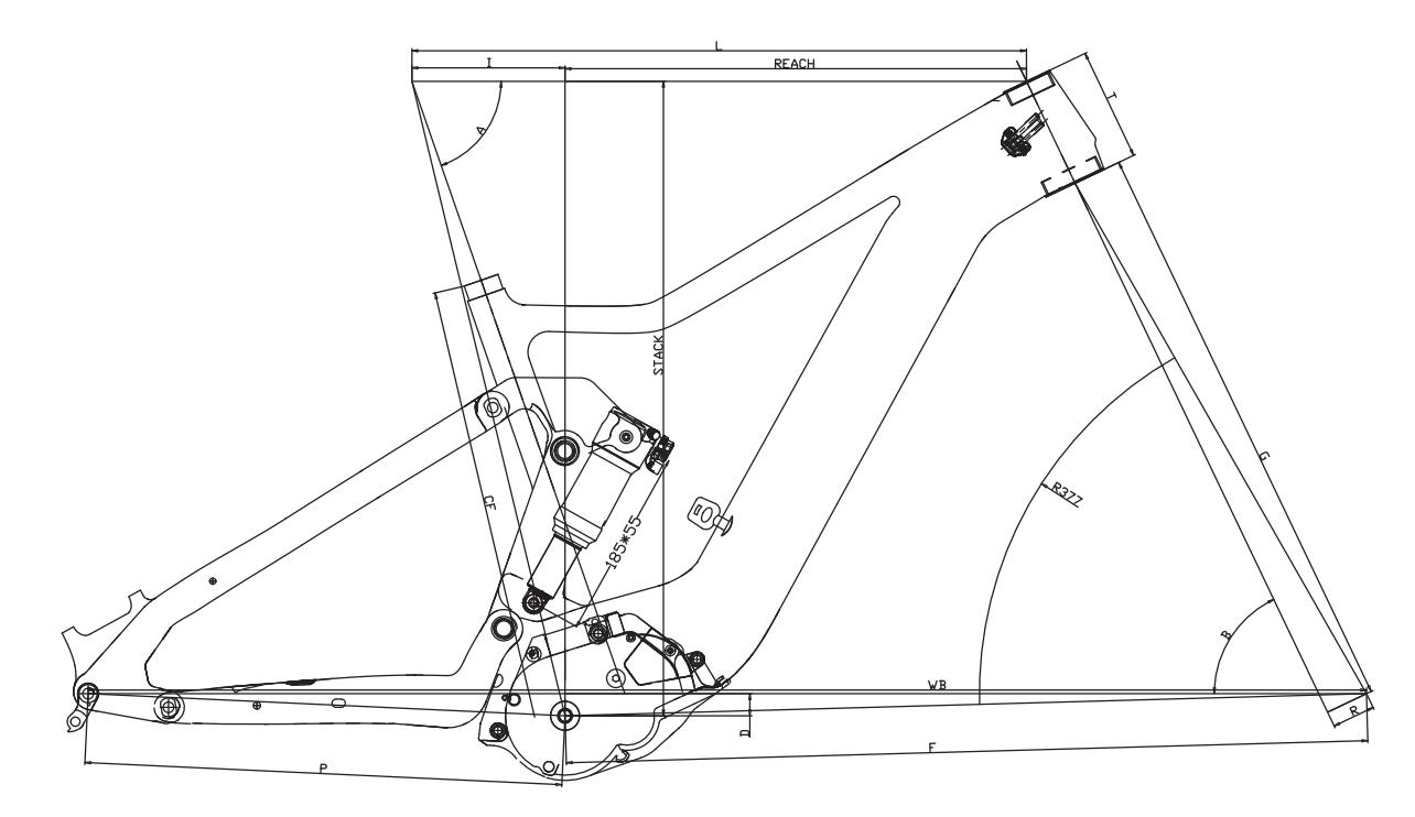 Cuadro de bicicleta de montaña eléctrica