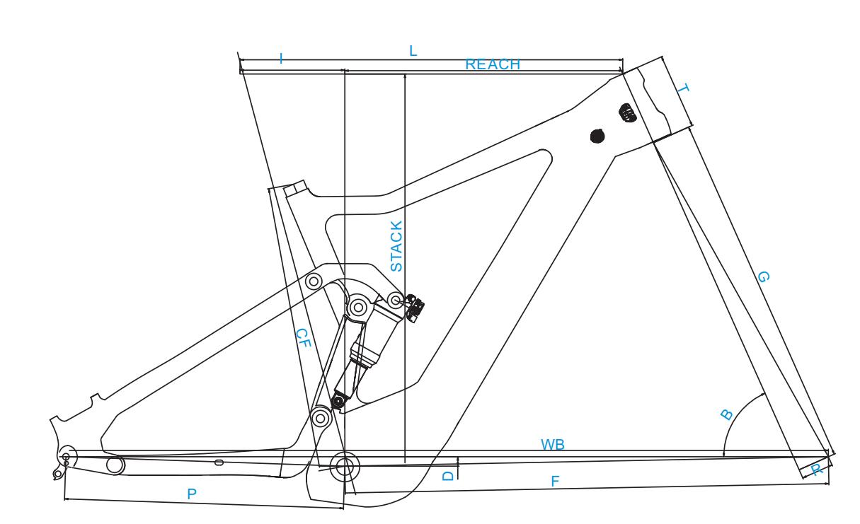 Cuadro de bicicleta de carbono de suspensión completa