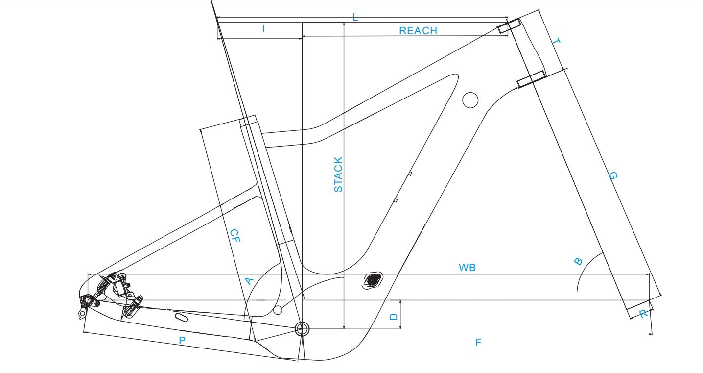 Cuadros de bicicleta eléctrica MTB de carbono de doble suspensión